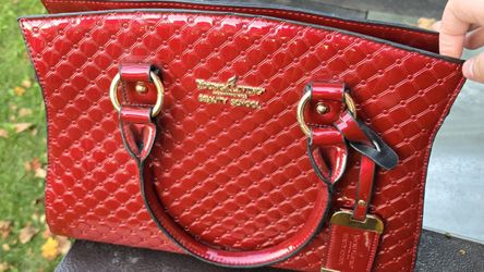 Young Living Beauty School Tote Handbag Purse red