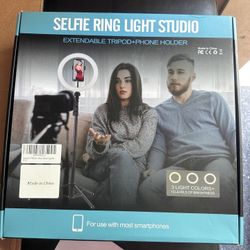 Selfie Ring Light Extendable Tripod +phone Holder 