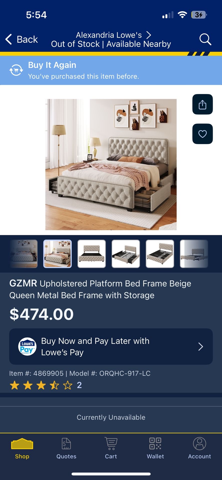Brand new queen size bed