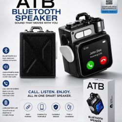 Smart Bluetooth Speaker w/ Screen | Call + Text + Clip-On 