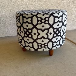 Round Upholstered Ottoman 