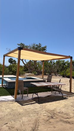 Pergola 10x10x8 complete with brackets