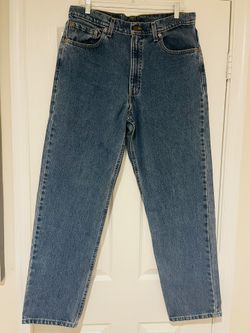 Men’s Vintage 90’s Levi's 550 Relaxed Fit Baggy Denim Made In USA Tapered Leg Blue Jeans Size 36X32 