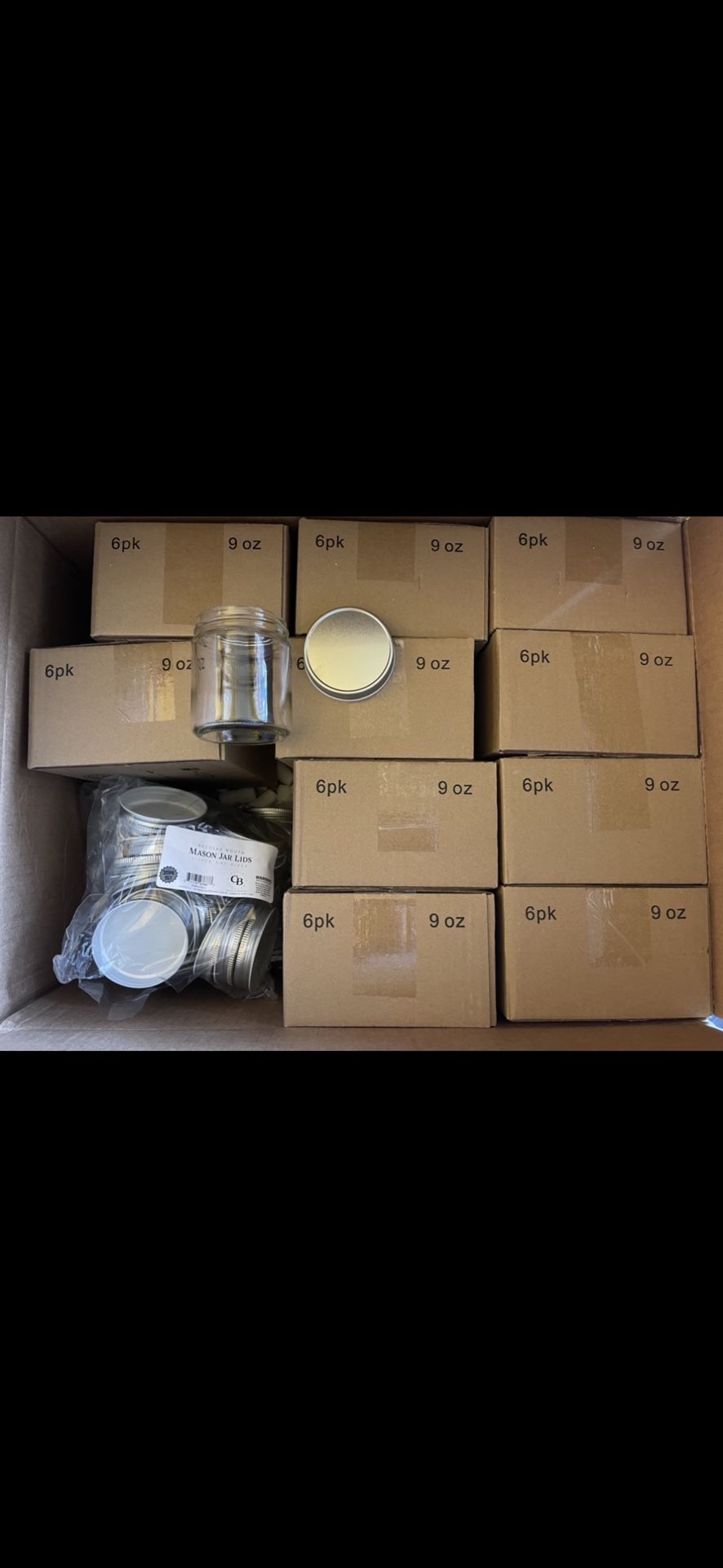 *New* 9oz Candle/canning Vessels (60peices)