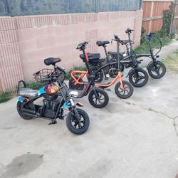 Electric scooter electric bike ebike e-bike ... the Small Blue kids $350!. Black scooter $250! Orenge $300! Middle folding $350! & best one is $400!