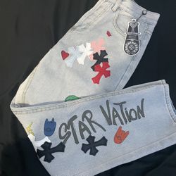 Chrome Hearts Joker Graffiti Jeans