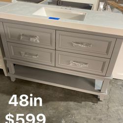 48in Bathroom Vanity With Top