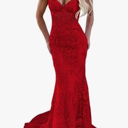 Red Long Dress 