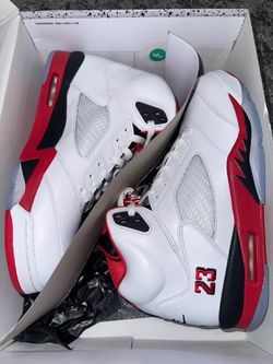 Retro 5 Fire Red Size 11
