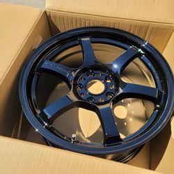 Rays Gramlights 57DR 17X9 +38 5X114.3 Gloss Black