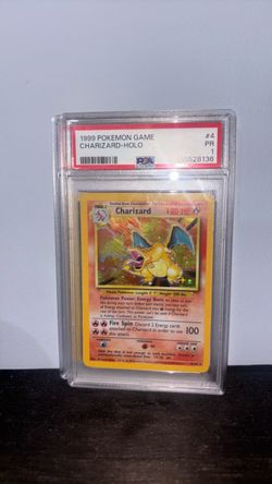 1999 Pokémon Charizard & Blastoise Holo #4 PSA 1