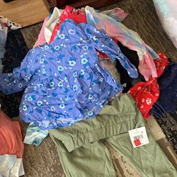 Pile of 4T/5T Girls Clothes 