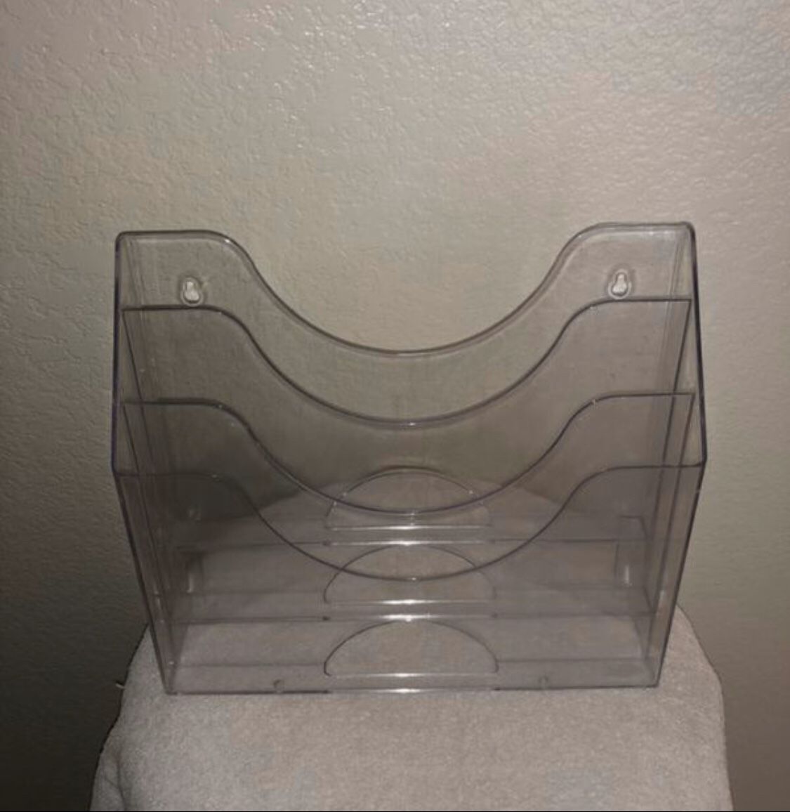 Staples clear 3-Tier Wall Mount Organizer