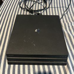 PS4 pro With Gaming Headphones HDMI , Power, And Charging Cable