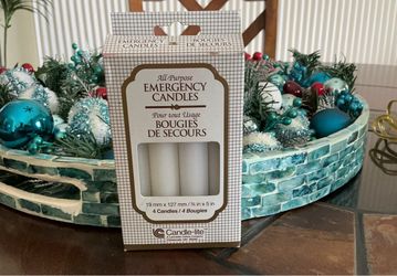 Emergency Candles (4), 3/4” x 5” NEW