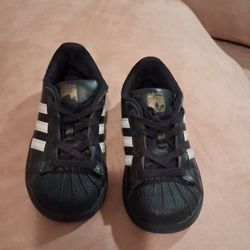 Boy Toddler Adidas Superstar Shoes Size 9 Kid
