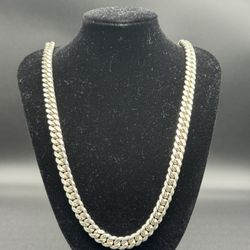Heavy Sterling Silver Curb Chain- 24”- 925 Solid Silver- $299