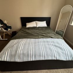 IKEA Malm Bed Frame And Mattress- Queen Size