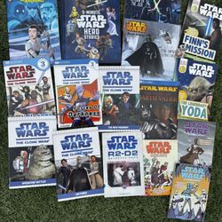 Set Of 17 Kid StarWars Books - 2 With CDs