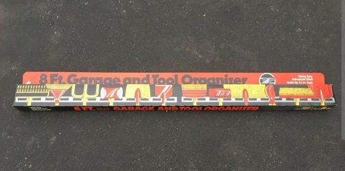 8 Foot Garage & Tool Organizer - Heavy Duty Holds up to 24 Tools 4' sections USA - New in box