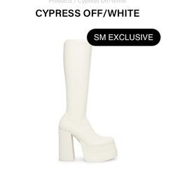 STEVE MADEN CYPRESS OFF WHITE BOOTS