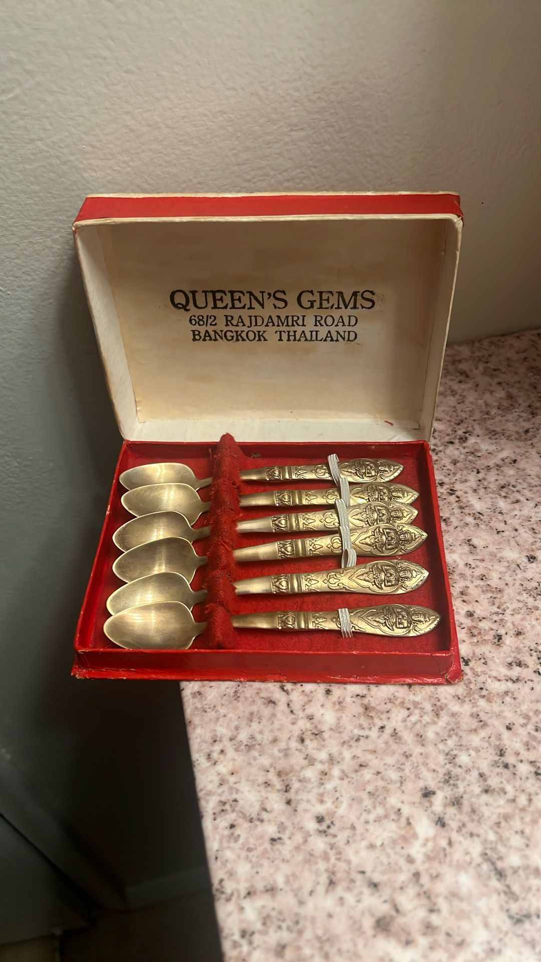 Set Of Six Spoons From Thailand