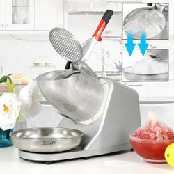 Electric Stainless Steel Ice Shaver Machine Snow Cone Maker