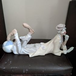 Lladro Clown Laying Down 