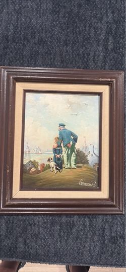 Framed Nautical Artwork – After Norman Rockwell’s “Outward Bound”