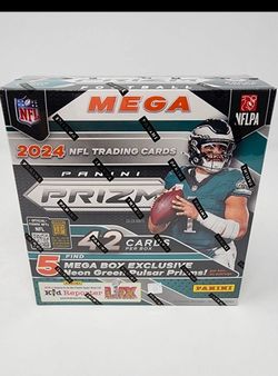2024 Panini Prizm NFL Football Mega Box Sealed - Neon Green Pulsar -