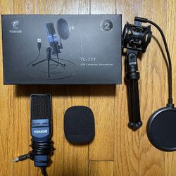 TONOR TC-777 USB Gaming Microphone Computer Condenser PC Gaming Mic With Stand