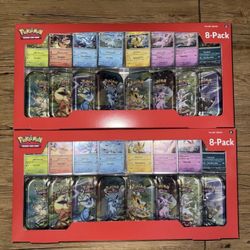 Costco Pokemon Prismatic Evolutions 8 Mini Tins 2 Pack