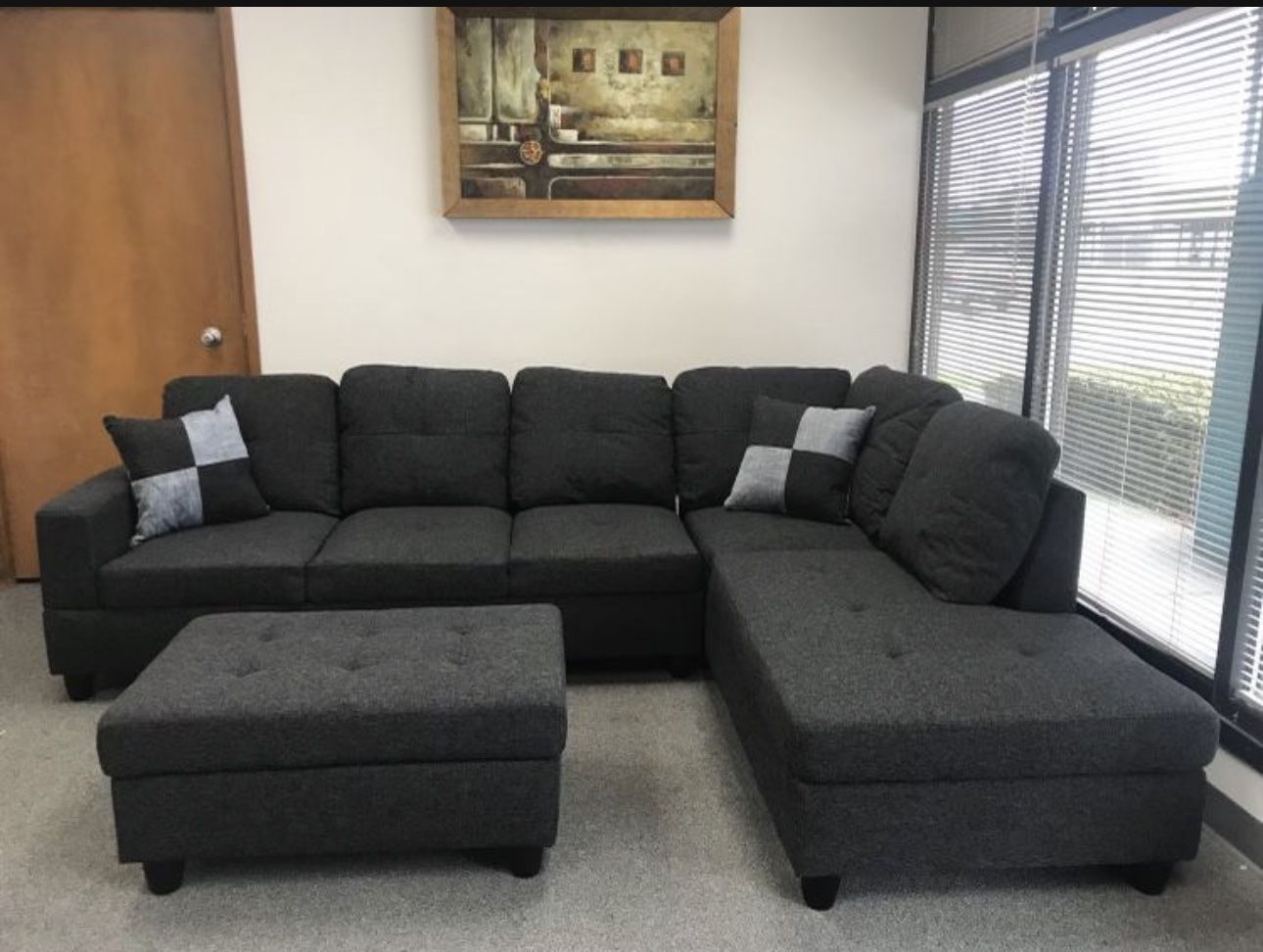 New Sectional And Ottoman