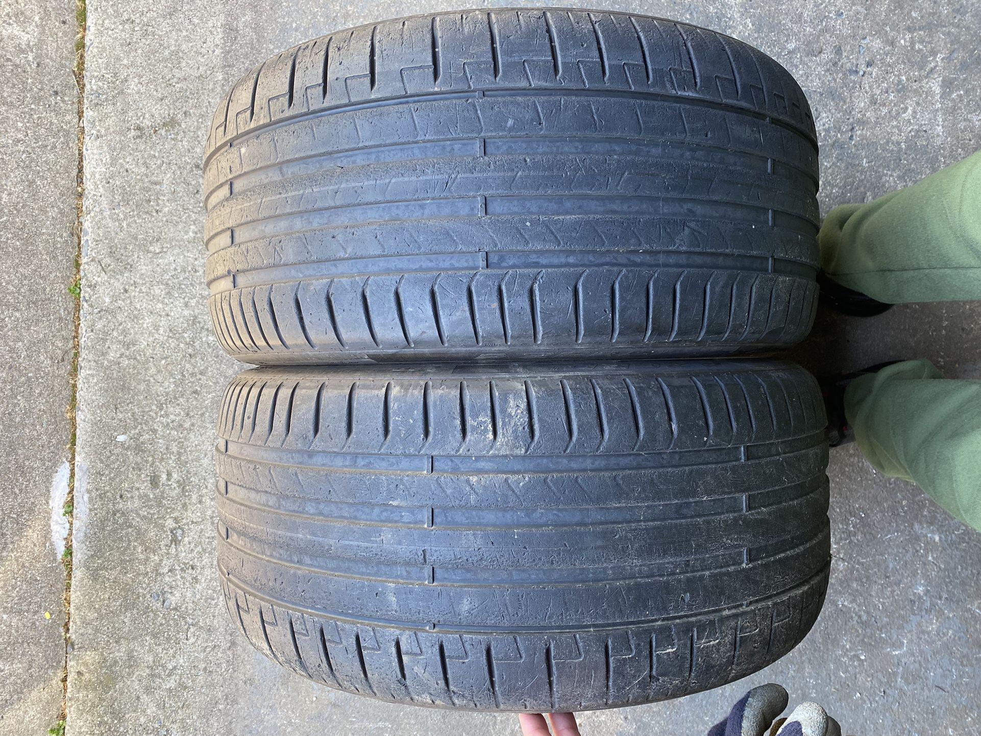 2) 265/30/19 Pirelli P Zero Tires  The Tires were driven on aggressively, but still useable.  Came off an Audi  $125 for Both  I carry other sizes 