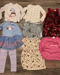 Girls Size 6 Christmas Clothes 