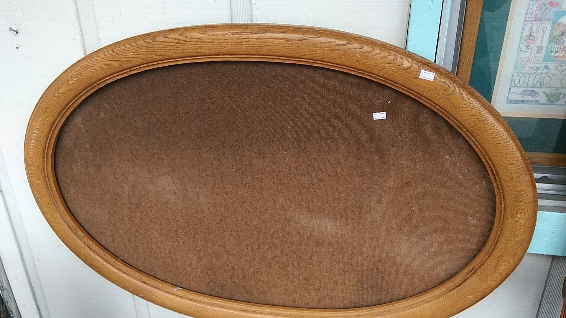 Oval wood frame only