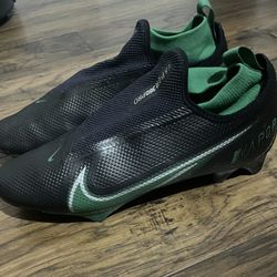 Nike Vapor Edge Pro 360 Black Green Football Cleats Men Size 11