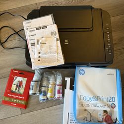 Canon Pixma G3202 Inkjet Printer (+ink refill & paper)