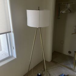 White And Gold Standing Lamp