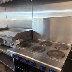 Electric Flat Top And Oven