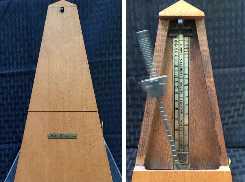 Vintage Seth Thomas Metronome De Maelzel Piano Time Keeper