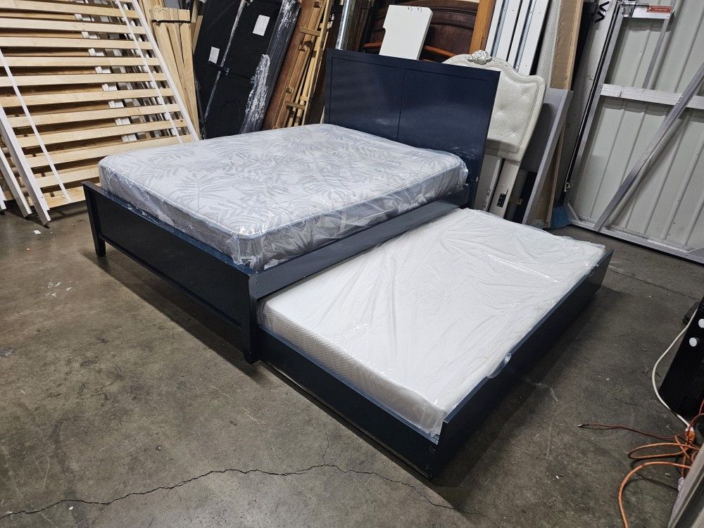 Full Over Twin Trundle Bed And Mattress 