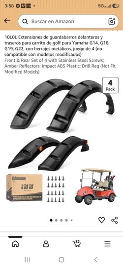10L0L Golf Cart Fender Flares Set of 4