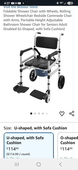 Folding Shower Chair With Wheels