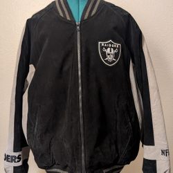 90's Leather Suede Raiders Jacket