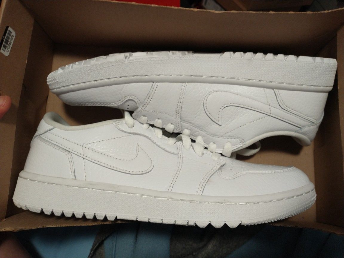 Air Jordan 1 Low Golf Men Size 9 White