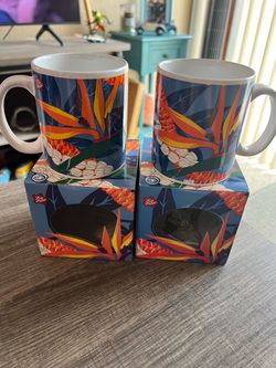 Hilo Hattie Hawaiian Tropical Mugs Set of 2 w/ Original Boxes