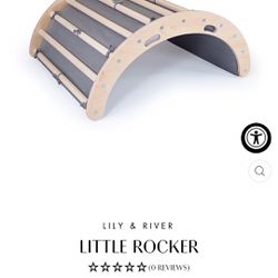 Lily & River Childrens Floor Seat/Rocker And Gym - Natural Wood