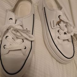 White Slide Casual Wear Shoes