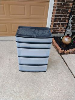 Storage container five drawers